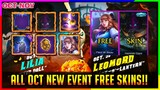 ALL UPCOMING EVENTS| FREE SKINS & HERO IN MOBILE LEGENDS