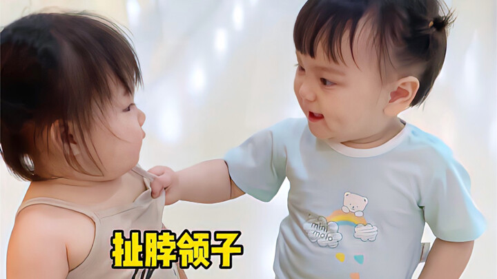 15-month-old besties’ meet-cute: they start with a fight~