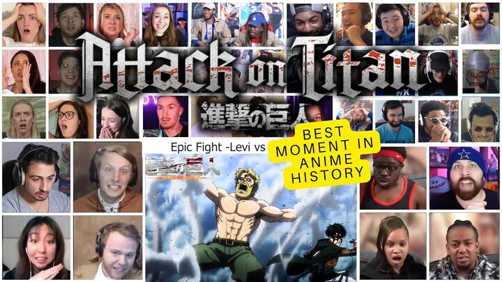 Epic Reaction to Levi vs Beast Titan Reaction Mashup | Attack on Titan Season 3