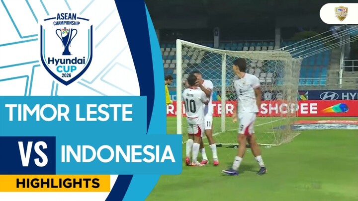 Timor Leste vs Indonesia - Highlights | ASEAN HYUNDAI CUP 2026