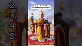 Blind Rank these 5 Commanders! | Rise of Kingdoms