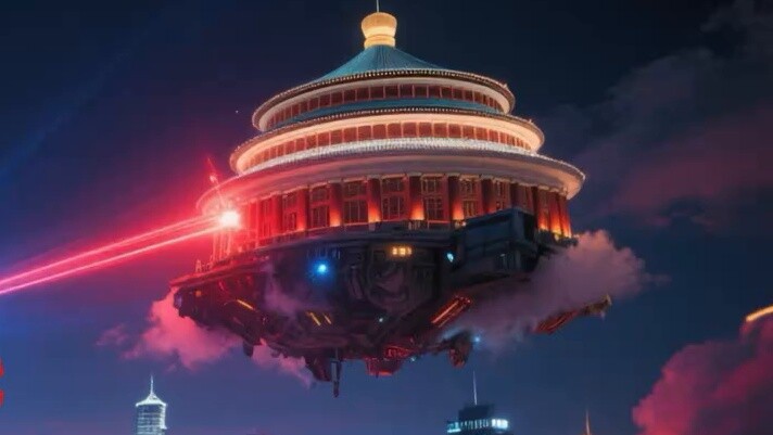 Chongqing People's Grand Hall and Oriental Pearl Tower are fighting