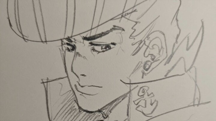 Precision A + Speed A! Teach you how to draw a steak head in 1.5 minutes