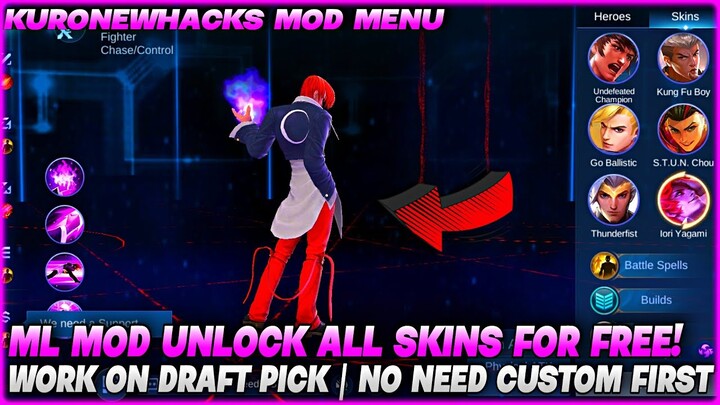 LATEST ML MOD UNLOCK ALL SKINS - WORKING ON DRAFT PICK & NO KEY NEEDED | MELISSA PATCH | MLBB