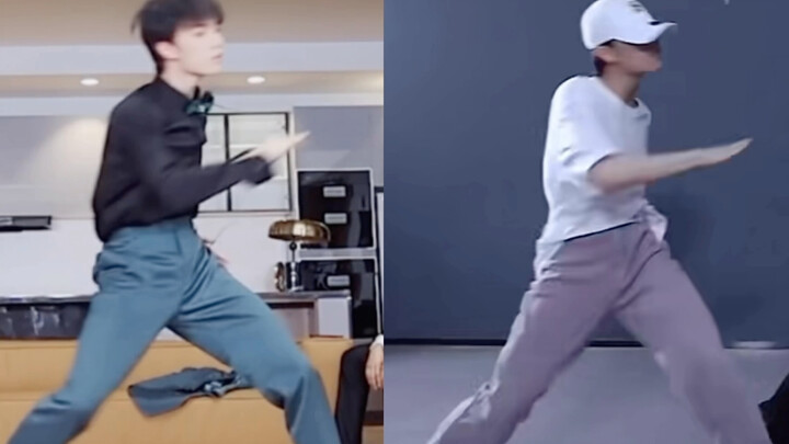 时隔一个月再跳Shoong，不同造型不同地点，苏新皓的直拍每个动作却能像照镜子一样如出一辙