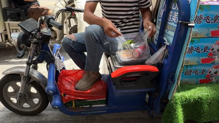 Early this morning I saw the boss haul in a truckload of watermelons—I swapped him a fast-food meal 