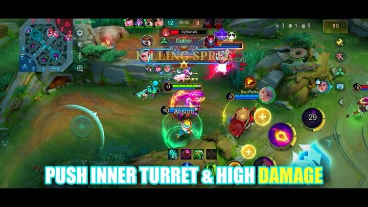 Push Inner Turret & High Damage