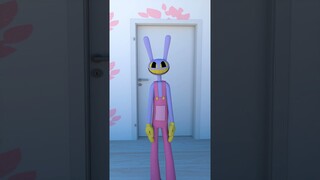 Pomni BATHROOM AT NIGHT 😨 | The Amazing Digital Circus | Funny Animation #shorts #jax #animation