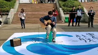 Say mê chơi "Flaming" trong buổi biểu diễn của câu lạc bộ trường đại học [guitar fingerstyle]