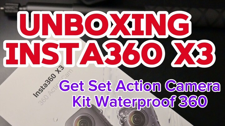 Unboxing INSTA360 X3 Get Action Camera