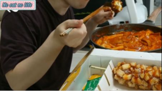 Mì sợi to với đồ chiên phần 6 #mukbang