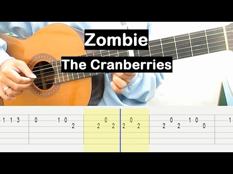 Zombie Guitar Tutorial (The Cranberries) Melody Guitar Tab Guitar Lessons for Beginners
