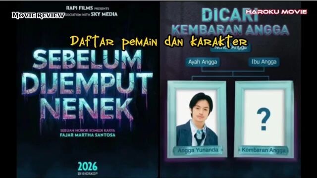 Daftar pemain dan karakter film sebelum dijemput nenek 2026