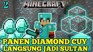 KETEMU TAMBANG DIAMOND DI [MINECRAFT 2020] LANGSUNG JADI SULTAN MINECRAFT - Part 2