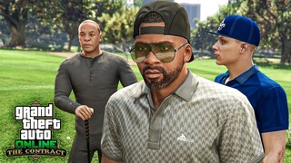 GTA 5 - Franklin Meets Dr. Dre at Golf Course The Contract DLC Online Cutscene