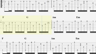 【Tab Guitar Fingerstyle】Reverse