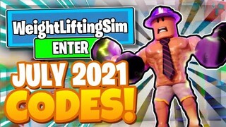 *JULY 2021* ALL *NEW* SECRET OP CODES! Roblox Weight Lifting Simulator 🏋️‍♂️