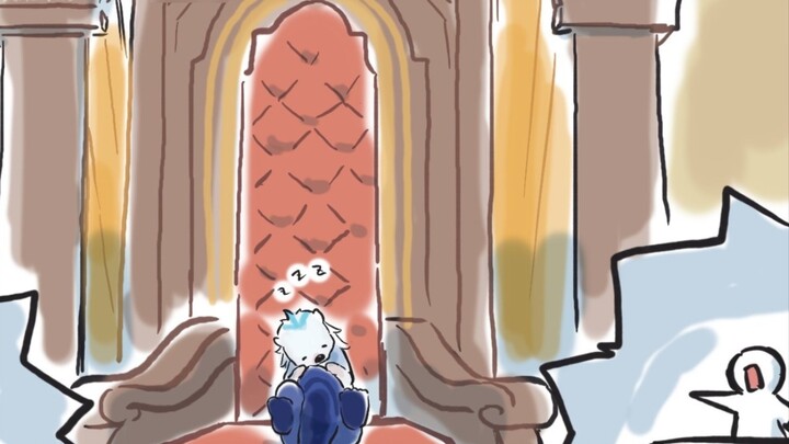 Apakah itu Lord Villette yang duduk di atasnya? ! Berang-berang: Sangat mengantukzzz "Raja yang Hati