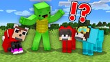 Cash and Nico pranked JJ and Mikey as Morph Mod Shapeshift WOLF in Minecraft Challenge Pranks Maizen