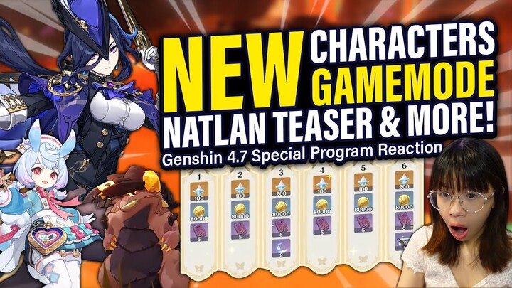 NEW Characters, Endgame Mode, NATLAN Teaser & MORE! 4.7 Special Program Reaction | Genshin Impact