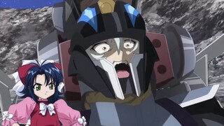 The Black Knight frightened by Nantong Aslan