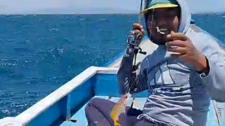 Spil hasil tangkapan dulu kawan... maning asyik di laut Banyuwangi