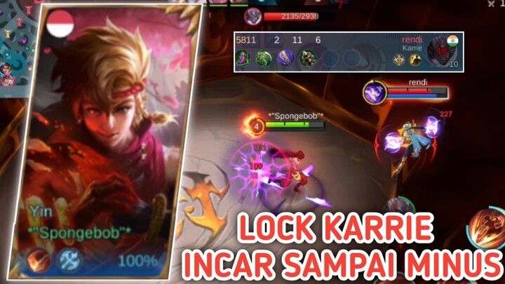 LOCK KARRIE SAMPAI MINUS , TANPA SKIN TAMBAH NGERI !