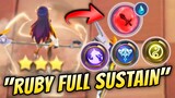 RUBY TRIPLE CRYSTAL !! CRAZY HP RECOVERY !! MAGIC CHESS MOBILE LEGENDS