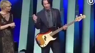 Bassist Keanu Reeves, check it out!