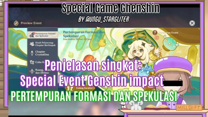 Penjelasan Event waktu terbatas genshin impact: Pertempuran Formasi dan Spekulasi