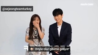 Marie Claire çekimlerinden Kim Sejeong ve Ahn Hyo Seop röportajı (Türkçe Altyazılı)