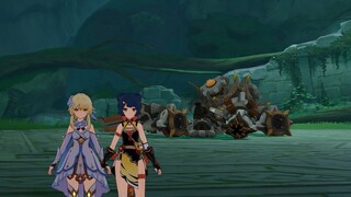 [ Genshin Impact ] Successfully killed the sleeping dragon beast with Xiangling's e