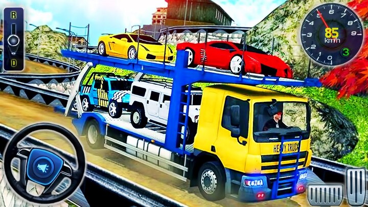 Car Transporter Euro Truck Simulator - Multi Cars Transport 3D Vehicles - Android GamePlay #2