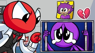 PURPLE's SAD ORIGIN STORY - Rainbow Friends Animation