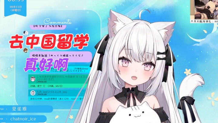 【夏诺雅】日本猫猫知道天选国v要去中国留学直呼厉害