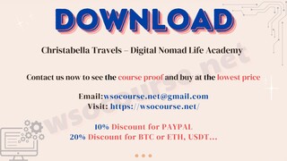 [WSOCOURSE.NET] Christabella Travels – Digital Nomad Life Academy