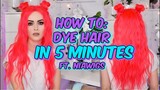 Dyeing my Blonde wig Pink in 5 MINUTES!  |  Niawigs
