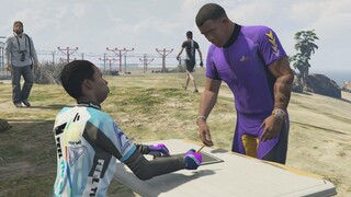 What happens when you use the Speed Force to do a triathlon in Los Santos?