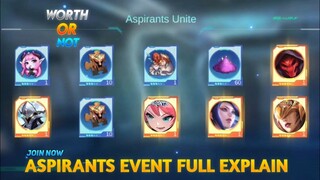 New Skins & Free Offers Full Explain | Events Preview | The Aspirants | Mobile Legends: Bang Bang