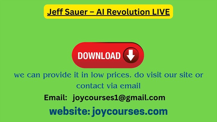 Jeff Sauer – AI Revolution LIVE
