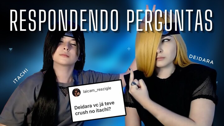 DEIDARA JA BEIJOU O ITACHI? | DEIDARA E ITACHI RESPONDENDO PERGUNTAS! #anime #naruto #cosplay