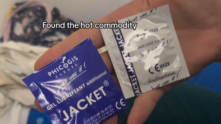 Australian tennis player showcases condoms distributed at the Paris Olympics