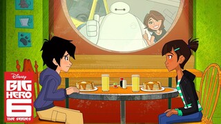 Baymax Crashes Hiro's Date | Big Hero 6 The Series | Disney XD