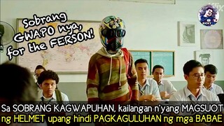 Sa SOBRANG KAGWAPUHAN, kailangan nyang MAGSUOT ng HELMET upang hindi PAGKAGULUHAN | Ricky Tv