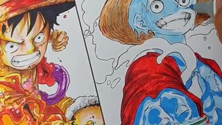 norridzuan art hand-painted || One Piece Luffy but not the Gum-Gum Fruit