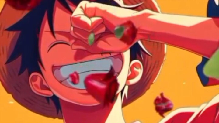 Luffy bahagia