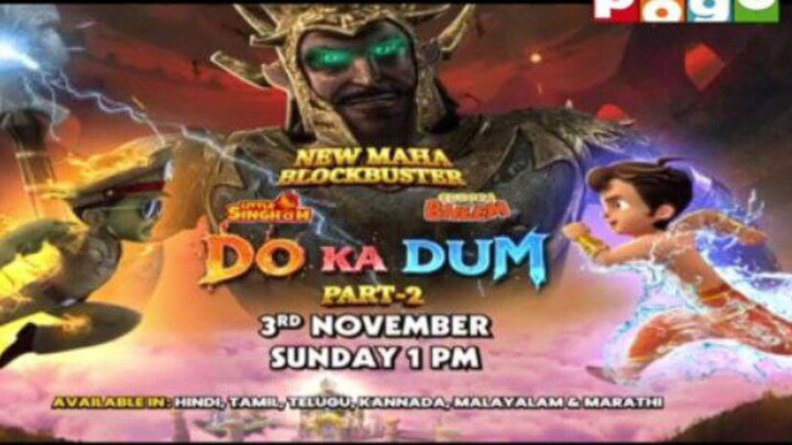 Chhota Bheem and little Singham|| do ka dum part 2 promo|| 3rd November only on pogo |1:00pm