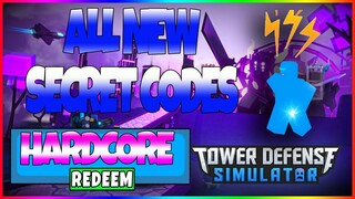 ALL *5* NEW SECRET CODES IN TOWER DEFENSE SIMULATOR (ROBLOX) [SEPTEMBER 2020]