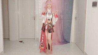 [Genshin Impact Yae Kamiko COS]❀Hanashu❀Mau lihat wujud rubahku? Menurutku itu indah~