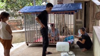 Bố nghiện rượu tệ nạn xã hội ở trong chuồng mới vừa lòng gia đình